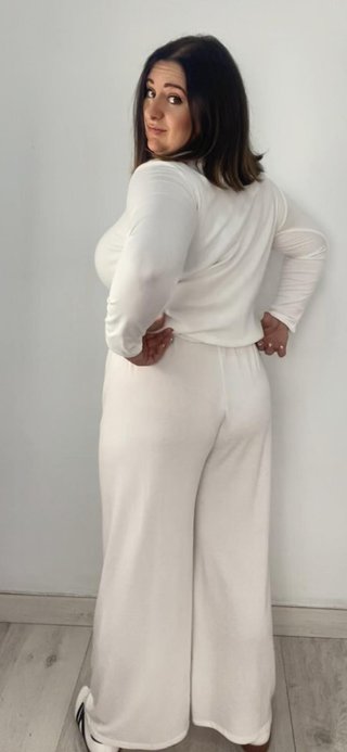 Chandal casual pantalón ancho y camiseta manga