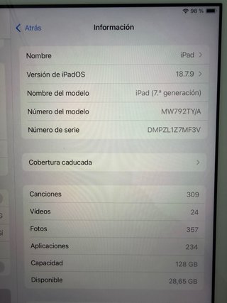 iPad 7ª Gen 128GB Rosa