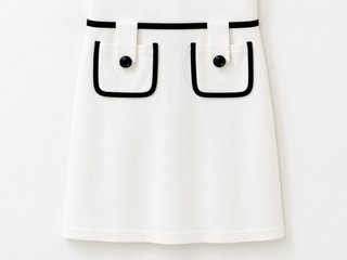 Vestido elegante blanco T. Xs