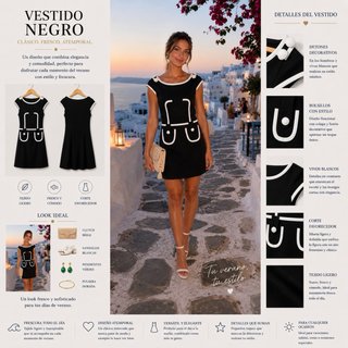 Vestido elegante blanco T. Xs