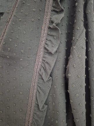 Blusa Zara verde militar talla M