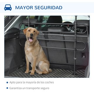 Barrera Coche Perros Reja Ajustable