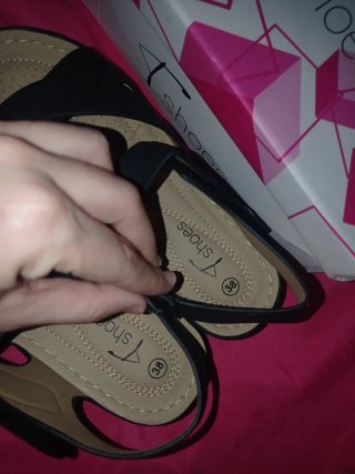 Sandalias T Shoes Negras Talla 38