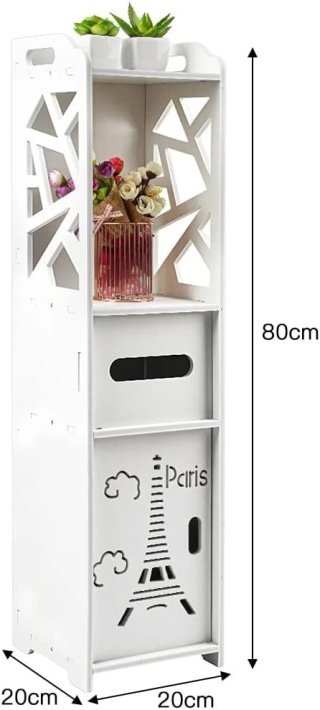 Colonna Mobiletto Bagno Bianco