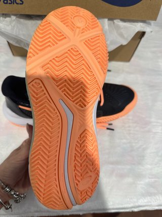 Scarpe da padel Asics nere e arancio