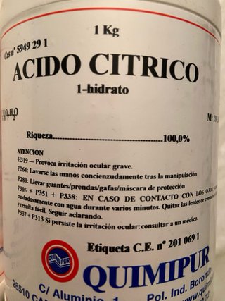 Ácido Cítrico 1Kg QUIMIPUR 1-