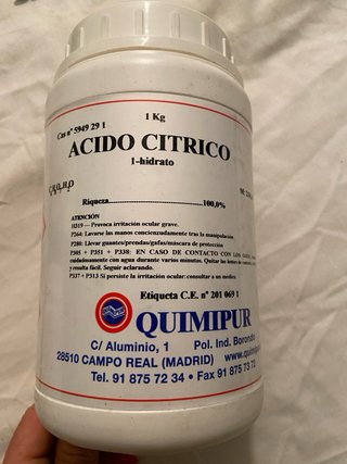 Ácido Cítrico 1Kg QUIMIPUR 1-