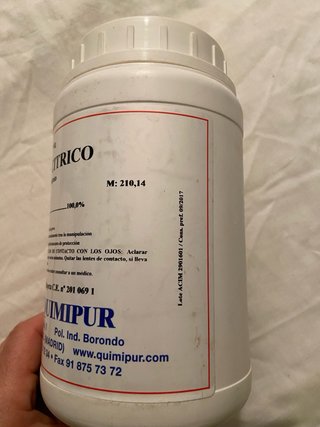 Ácido Cítrico 1Kg QUIMIPUR 1-