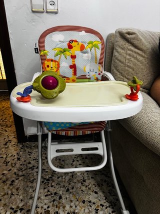 Trona de bebé con cojín estampado