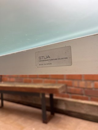 Mesa STUA DENEB Cristal y Aluminio