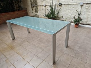 Mesa STUA DENEB Cristal y Aluminio