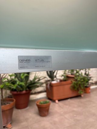 Mesa STUA DENEB Cristal y Aluminio