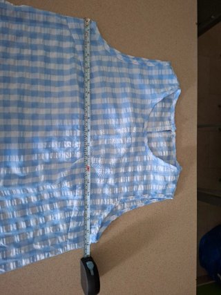 Vestido Verano Cuadros Vichy Azul