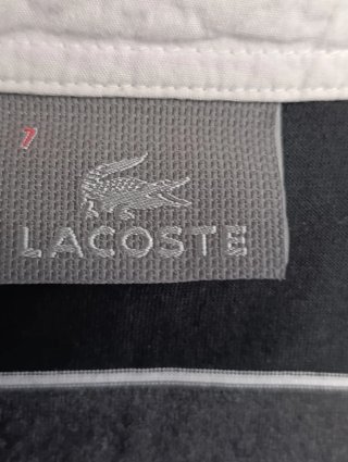 Polo Lacoste rayas Talla 7 Hombre