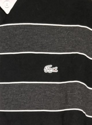 Polo Lacoste rayas Talla 7 Hombre