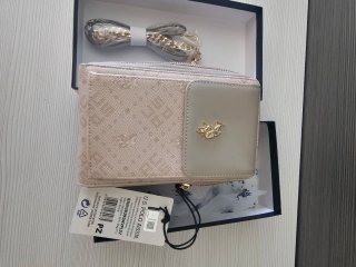 Bolso Polo Ralph Lauren Beige y Dorado