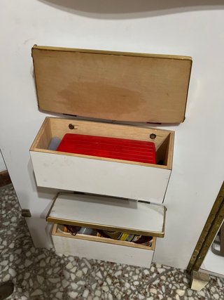 Maquina de coser Alfa, mueble Vintage Flores Beige