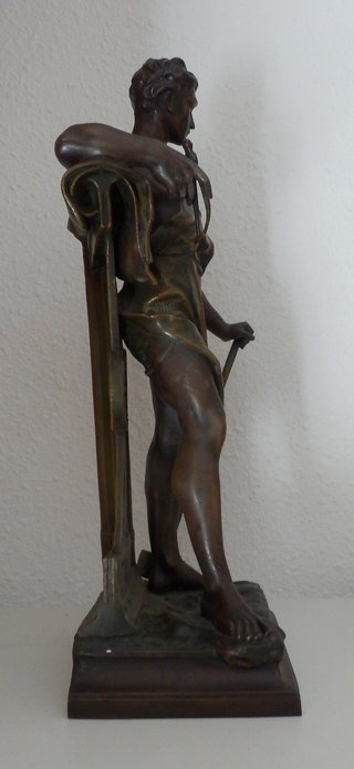 Escultura Herrero Bronce Italiano Artístico