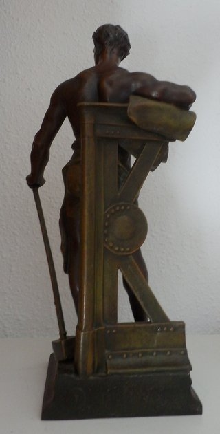 Escultura Herrero Bronce Italiano Artístico