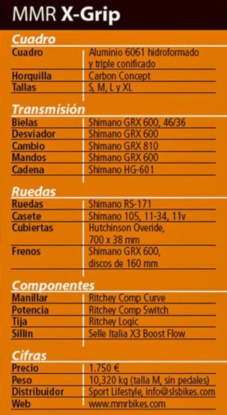 Bicicleta Gravel MMR XGrip-GRX completo Talla L