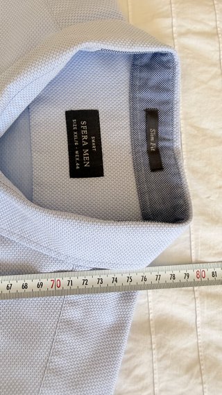 Camisa Sfera Azul Talla XXL con Coderas