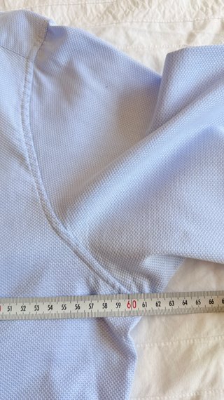 Camisa Sfera Azul Talla XXL con Coderas
