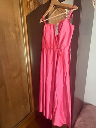 Vestido fiesta Rinascimento rosa camelia