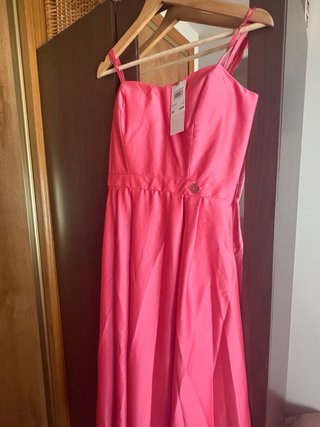 Vestido fiesta Rinascimento rosa camelia