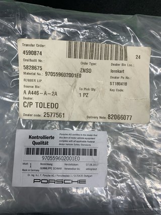 FALDILLA TRASERA DERECHA PORSCHE PANAMERA
