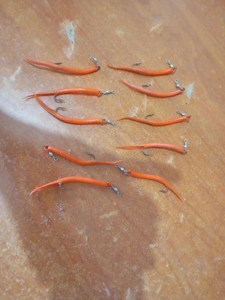 10 Señuelos Pesca Naranja