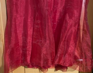 Conjunto Top y Falda Tul Rojo y blanco