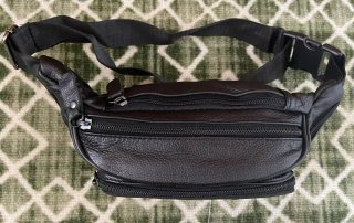 Borsello OR&MI vera pelle nero