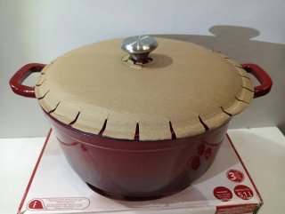 Olla 5.1L Hierro Fundido Roja Ernesto