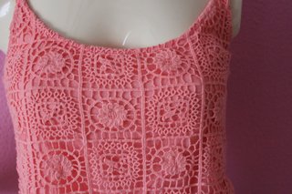 Top Crochet Bershka  Rosa