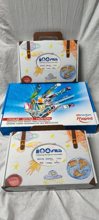 Lote material escolar BIC, Maped, Giotto, Iris