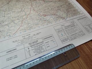 Mapa Militar E. 1:50.000 Padul Granada