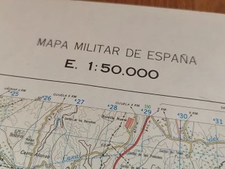 Mapa Militar E. 1:50.000 Padul Granada