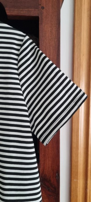 Vestido Zara Rayas Blanco y Negro