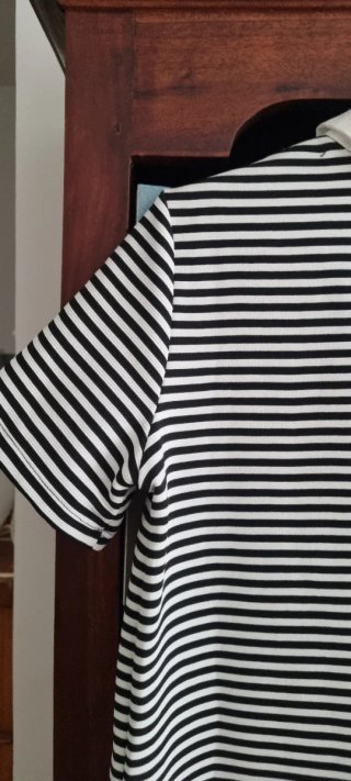 Vestido Zara Rayas Blanco y Negro
