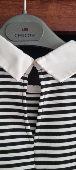 Vestido Zara Rayas Blanco y Negro