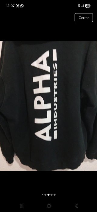 Sudadera Alpha Industries Negra