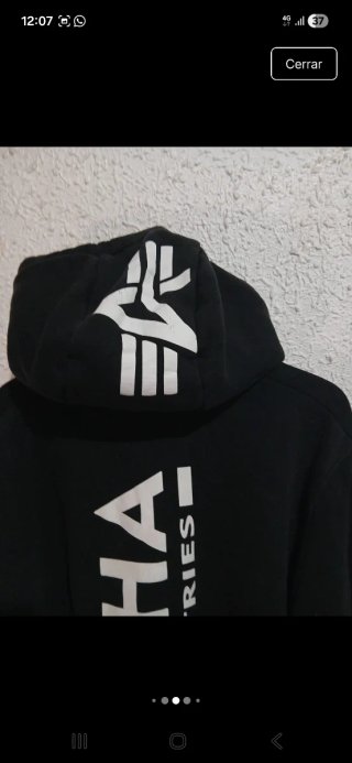 Sudadera Alpha Industries Negra