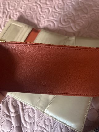 Cartera Purificación García Beige/Naranja