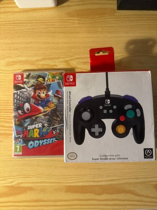 Super Mario Odyssey + Mando Gamecube Switch