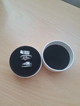Conjunto de 4Anillos Plata 1ª Ley.