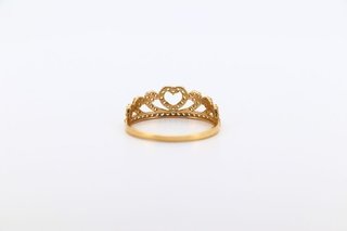 ANILLO PEQUEÑO CORONA CIRCONITAS BLANCAS.