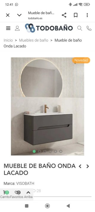 Mueble de baño con lavabo