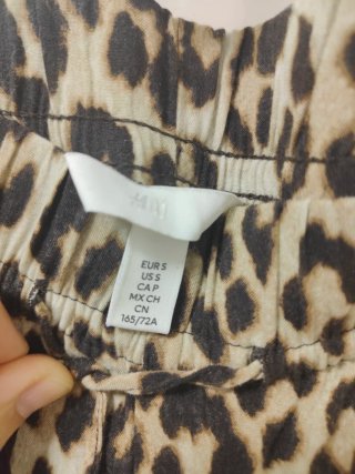 Pantalón colotte estampado leopardo