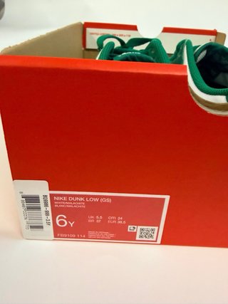 Nike Dunk 38.5 Verde y Blanco