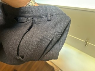 Pantalones Lana Hugo Boss Invierno azul marino